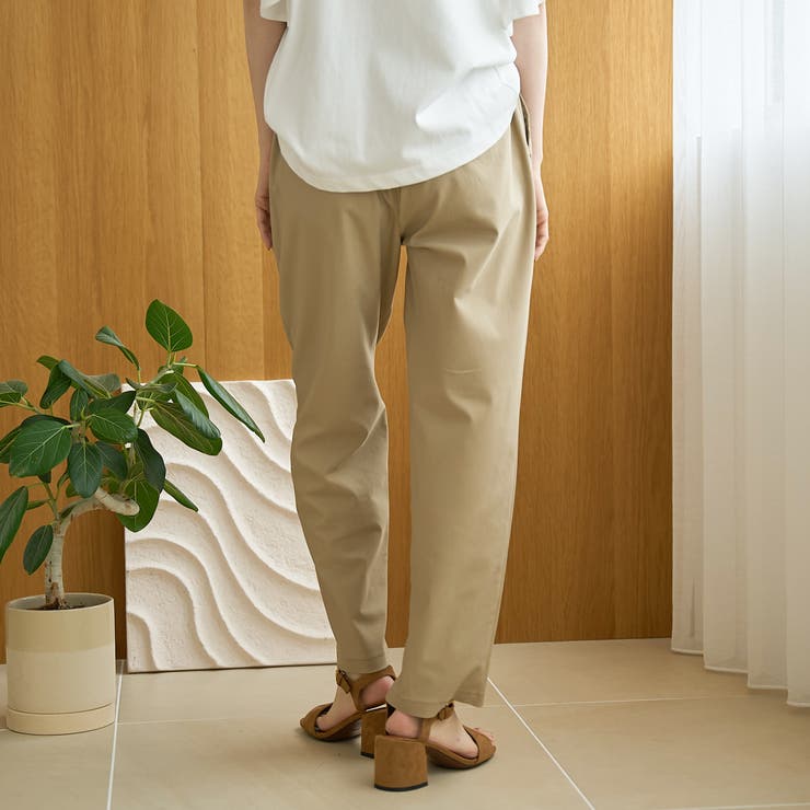 【定番/接触冷感】イージービューティーテーパードパンツ（WEB限定サイズあり） | coen【women】 | 詳細画像24 