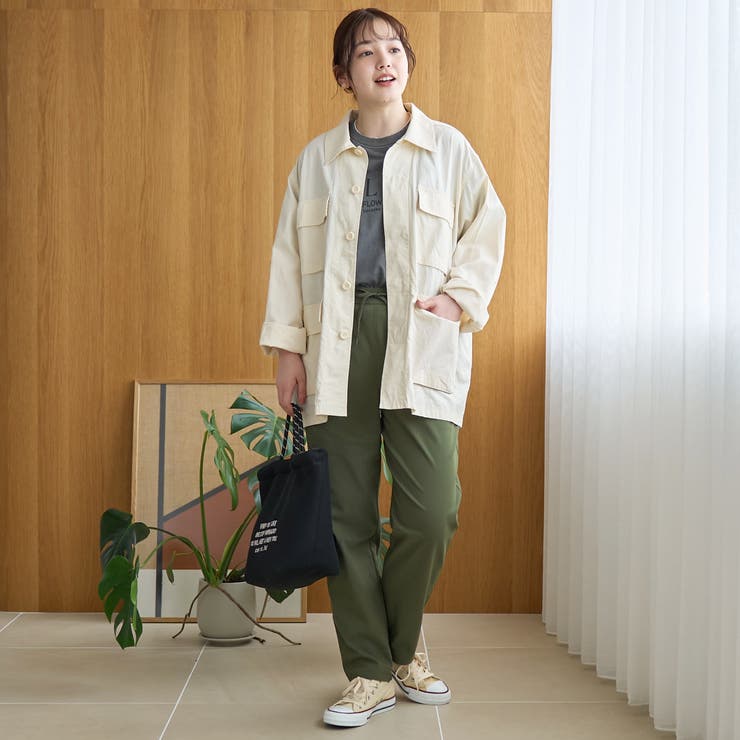 【定番/接触冷感】イージービューティーテーパードパンツ（WEB限定サイズあり） | coen【women】 | 詳細画像25 