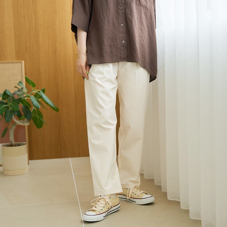 【定番/接触冷感】イージービューティーテーパードパンツ（WEB限定サイズあり） | coen【women】 | 詳細画像4 