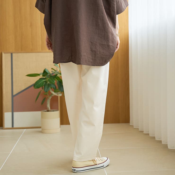 【定番/接触冷感】イージービューティーテーパードパンツ（WEB限定サイズあり） | coen【women】 | 詳細画像5 