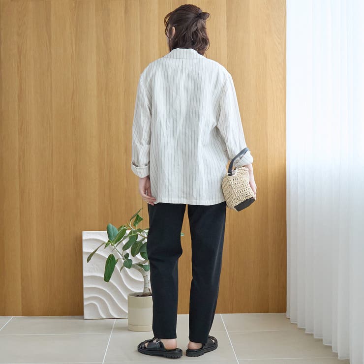 【定番/接触冷感】イージービューティーテーパードパンツ（WEB限定サイズあり） | coen【women】 | 詳細画像9 
