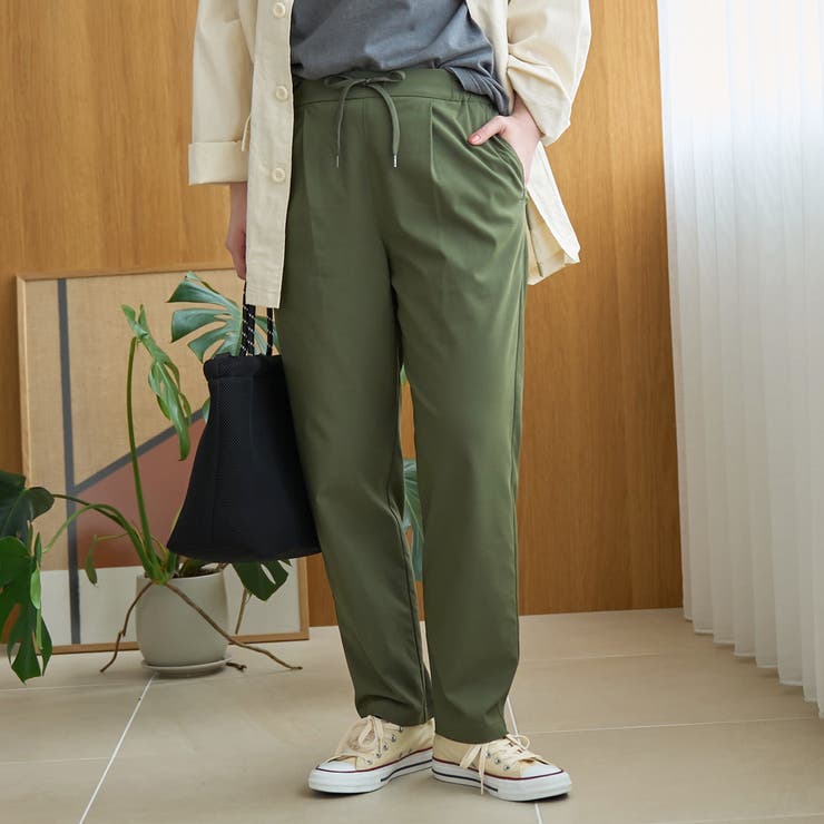 OLIVE | 【定番/接触冷感】イージービューティーテーパードパンツ（WEB限定サイズあり） | coen【women】