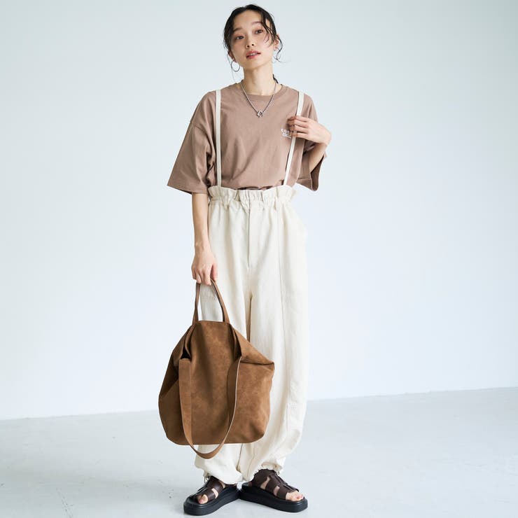 サスペンダー付き フリルワークパンツ | coen【women】 | 詳細画像1 