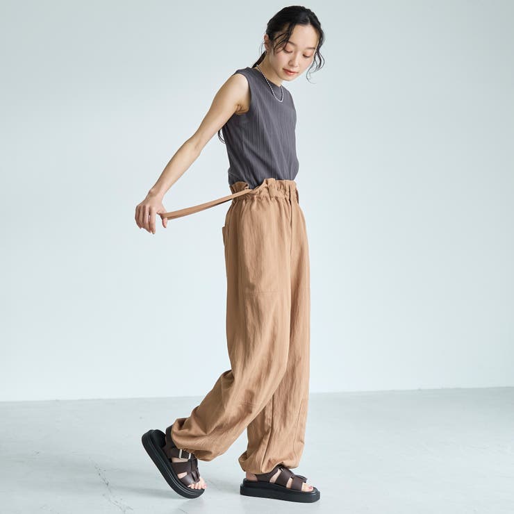 サスペンダー付き フリルワークパンツ | coen【women】 | 詳細画像15 