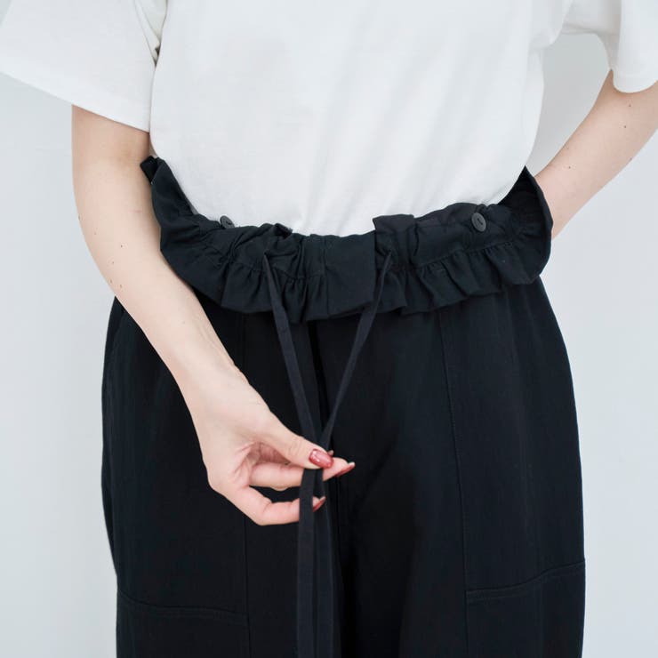 サスペンダー付き フリルワークパンツ | coen【women】 | 詳細画像32 