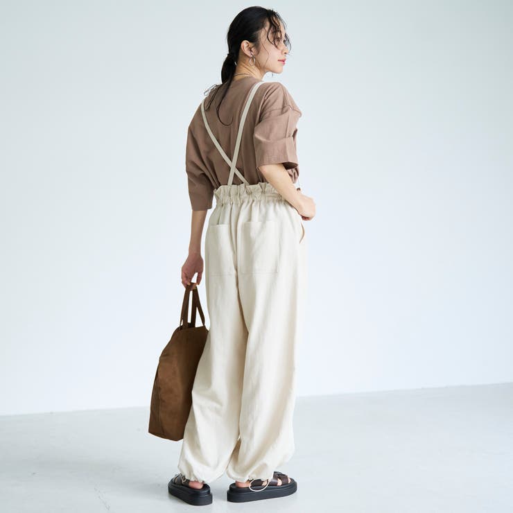 サスペンダー付き フリルワークパンツ | coen【women】 | 詳細画像9 