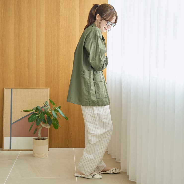 【接触冷感】リネンレーヨン ワイドストレートパンツ（WEB限定サイズあり） | coen【women】 | 詳細画像21 