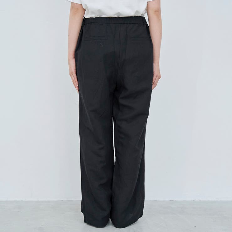 【接触冷感】リネンレーヨン ワイドストレートパンツ（WEB限定サイズあり） | coen【women】 | 詳細画像30 