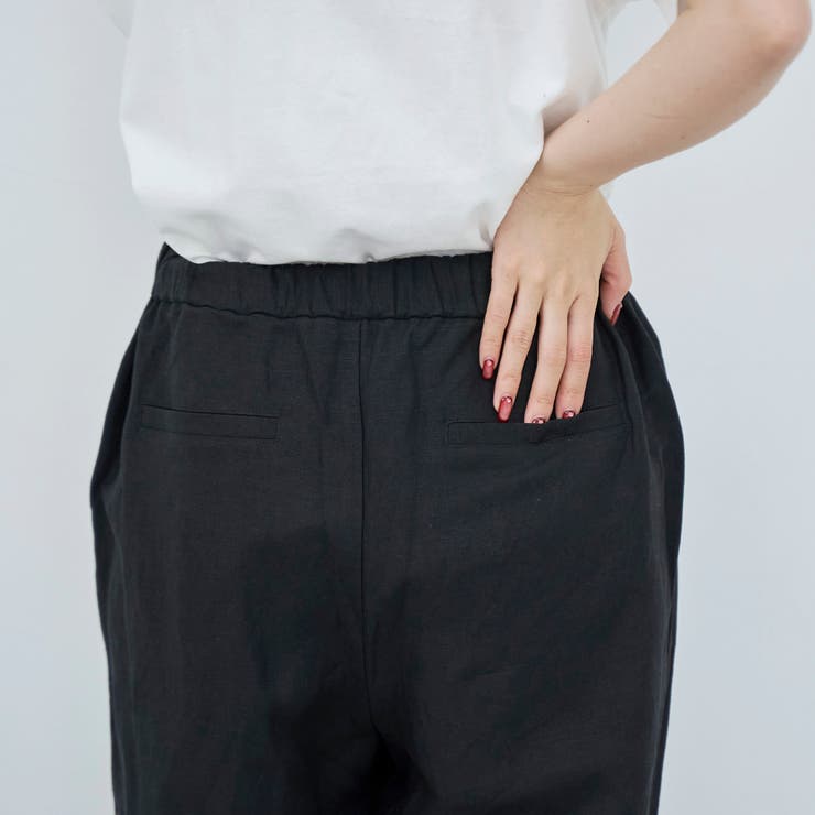 【接触冷感】リネンレーヨン ワイドストレートパンツ（WEB限定サイズあり） | coen【women】 | 詳細画像35 