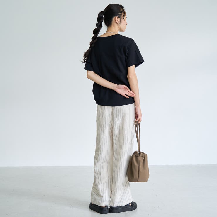 【接触冷感】リネンレーヨン ベイカーワイドパンツ（WEB限定サイズあり） | coen【women】 | 詳細画像21 