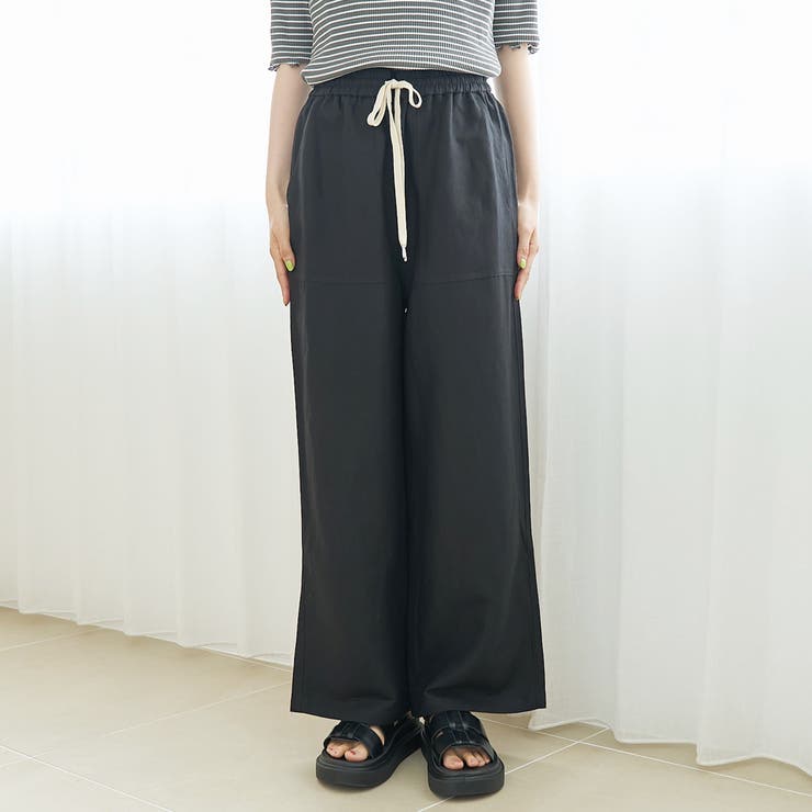 【接触冷感】リネンレーヨン ベイカーワイドパンツ（WEB限定サイズあり） | coen【women】 | 詳細画像26 