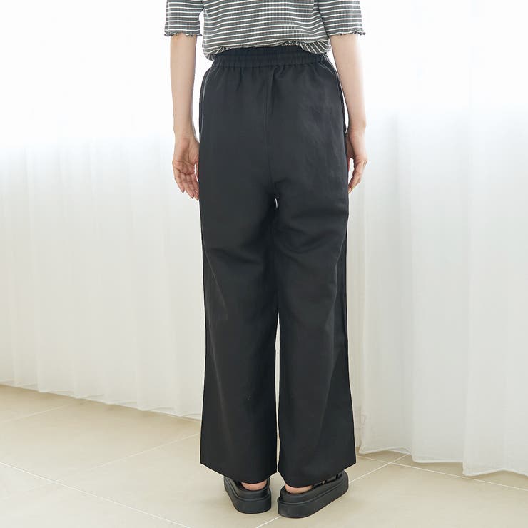 【接触冷感】リネンレーヨン ベイカーワイドパンツ（WEB限定サイズあり） | coen【women】 | 詳細画像28 