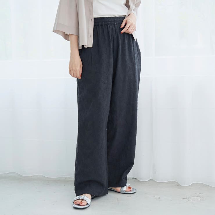 【Lipa（リパ）別注】総刺繍イージーワイドパンツ | coen【women】 | 詳細画像10 