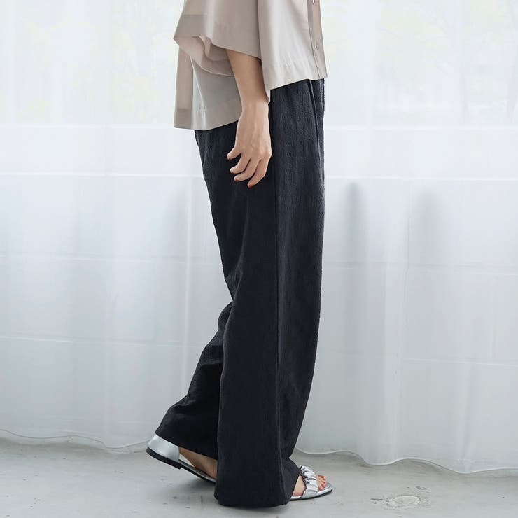 【Lipa（リパ）別注】総刺繍イージーワイドパンツ | coen【women】 | 詳細画像11 