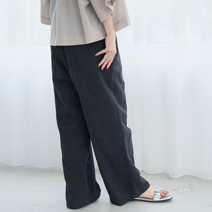【Lipa（リパ）別注】総刺繍イージーワイドパンツ | coen【women】 | 詳細画像12 