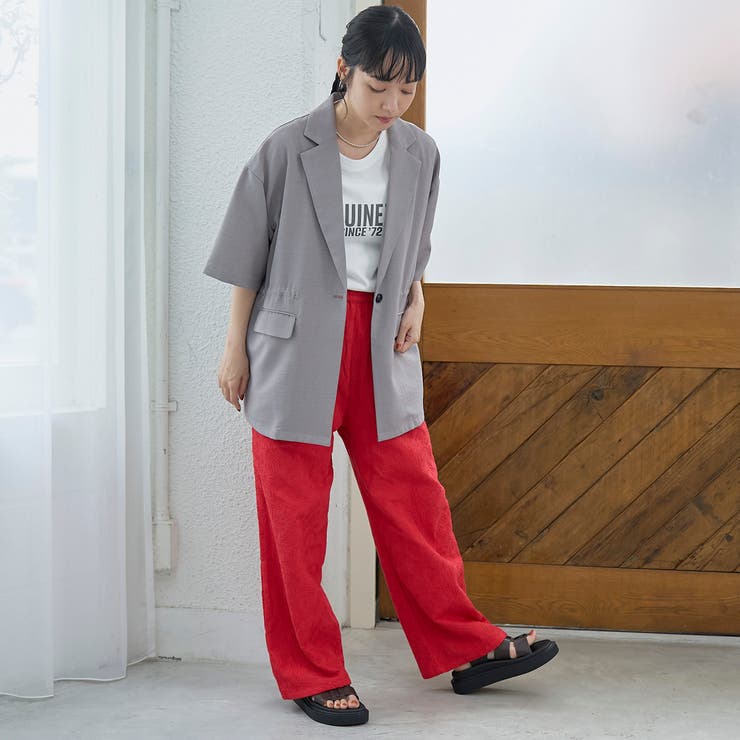 【Lipa（リパ）別注】総刺繍イージーワイドパンツ | coen【women】 | 詳細画像13 