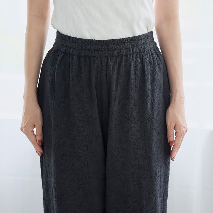 【Lipa（リパ）別注】総刺繍イージーワイドパンツ | coen【women】 | 詳細画像21 