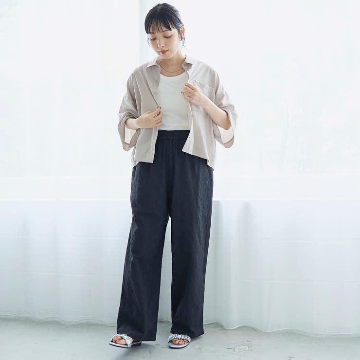 【Lipa（リパ）別注】総刺繍イージーワイドパンツ | coen【women】 | 詳細画像8 