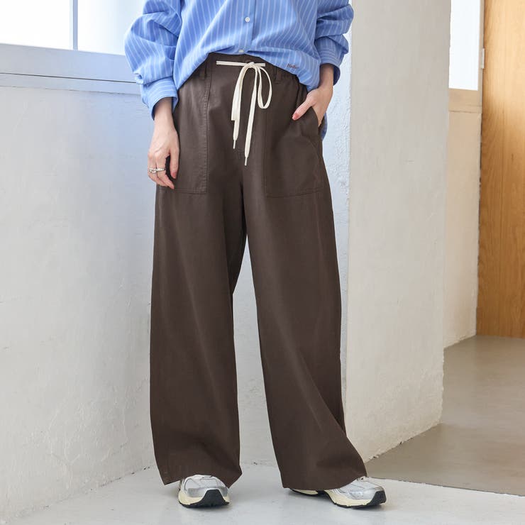 DK.BROWN | 【新色登場】ドレープコットンイージーベイカーパンツ（インフルエンサー紹介アイテム… | coen【women】