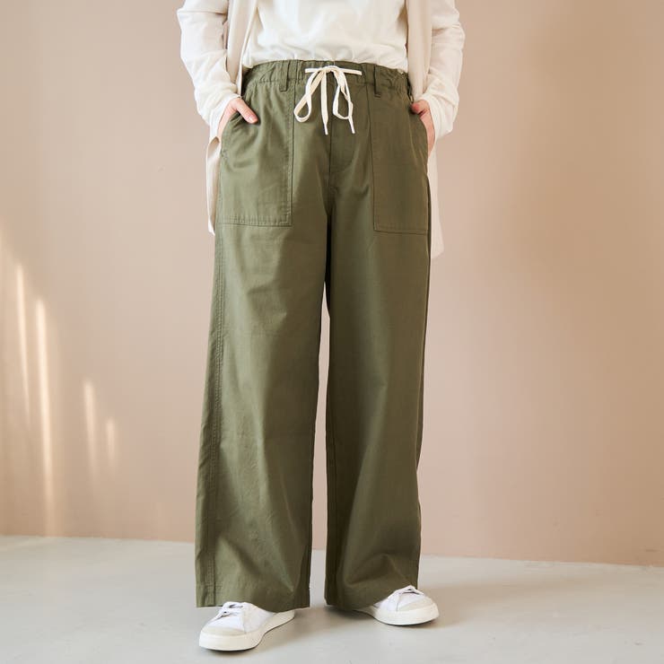 OLIVE | ドレープコットンイージーベイカーパンツ【インフルエンサー紹介アイテム】 | coen【women】
