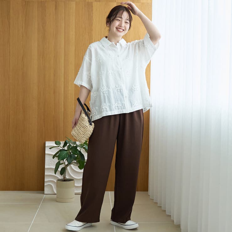 【接触冷感】とろさらイージーワイドパンツ | coen【women】 | 詳細画像16 