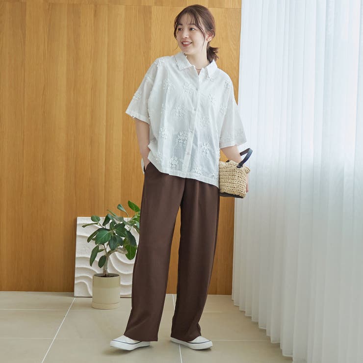 【接触冷感】とろさらイージーワイドパンツ | coen【women】 | 詳細画像17 