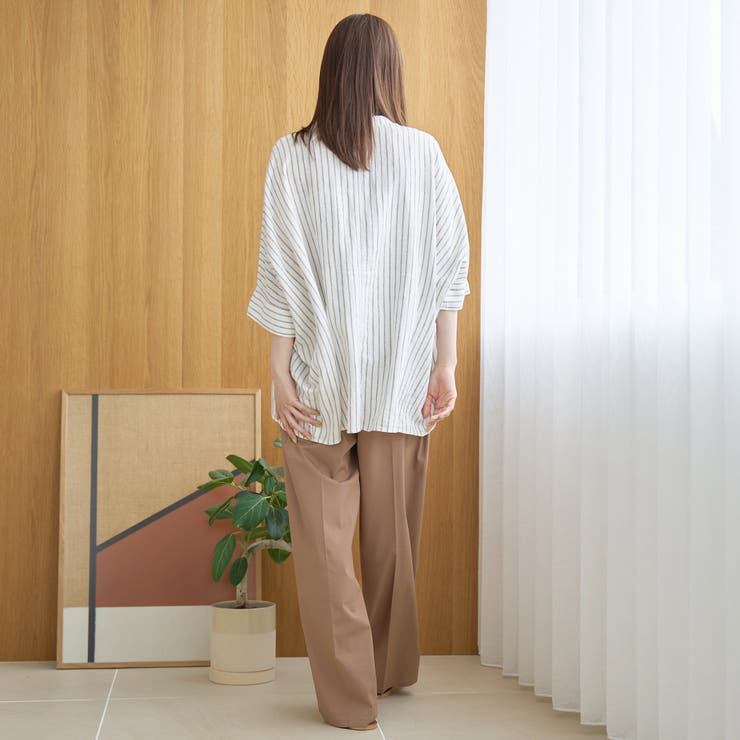 【定番 接触冷感 UVカット】イージービューティーワイドパンツ（WEB限定サイズ… | coen【women】 | 詳細画像12 