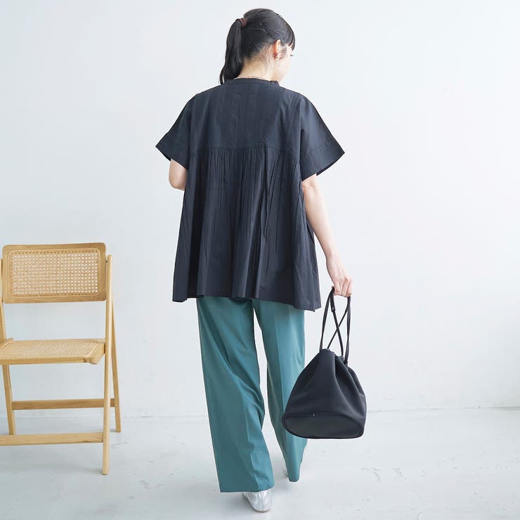 【定番 接触冷感 UVカット】イージービューティーワイドパンツ（WEB限定サイズ… | coen【women】 | 詳細画像15 
