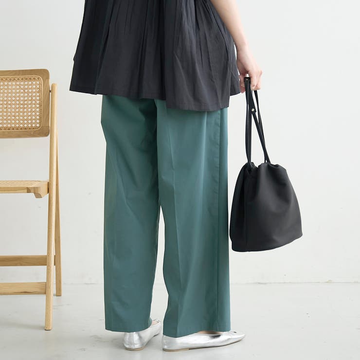 【定番 接触冷感 UVカット】イージービューティーワイドパンツ（WEB限定サイズ… | coen【women】 | 詳細画像18 