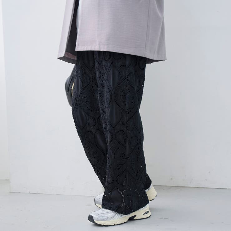 モチーフ刺繍レース イージーワイドパンツ | coen【women】 | 詳細画像13 