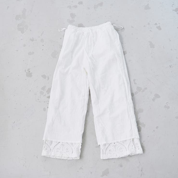 モチーフ刺繍レース イージーワイドパンツ | coen【women】 | 詳細画像29 