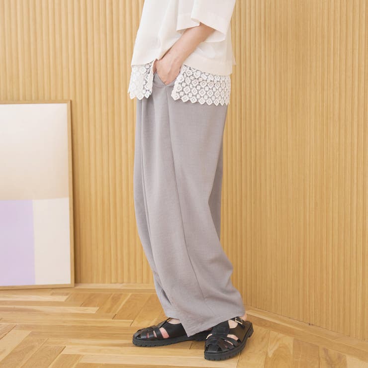 【再入荷 UVカット 防しわ】リネンタッチイージーカーブパンツ（Youtube紹… | coen【women】 | 詳細画像11 