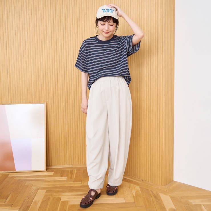 【再入荷 UVカット 防しわ】リネンタッチイージーカーブパンツ（Youtube紹… | coen【women】 | 詳細画像14 