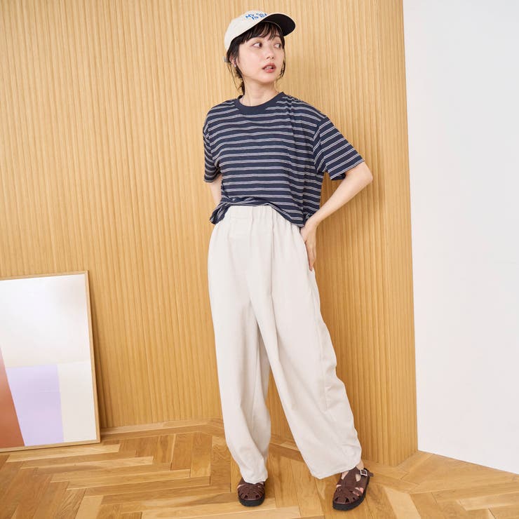 【再入荷 UVカット 防しわ】リネンタッチイージーカーブパンツ（Youtube紹… | coen【women】 | 詳細画像16 