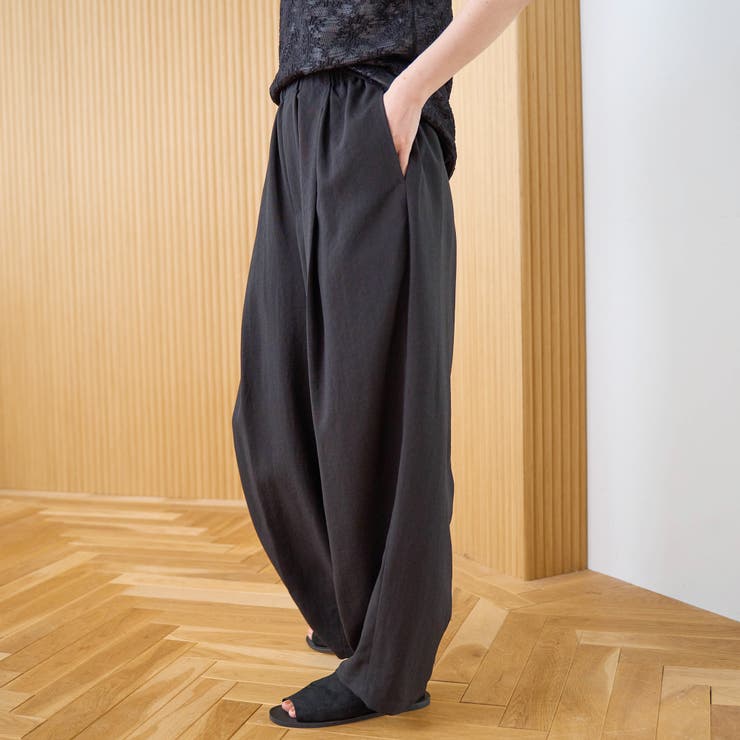 【再入荷 UVカット 防しわ】リネンタッチイージーカーブパンツ（Youtube紹… | coen【women】 | 詳細画像6 