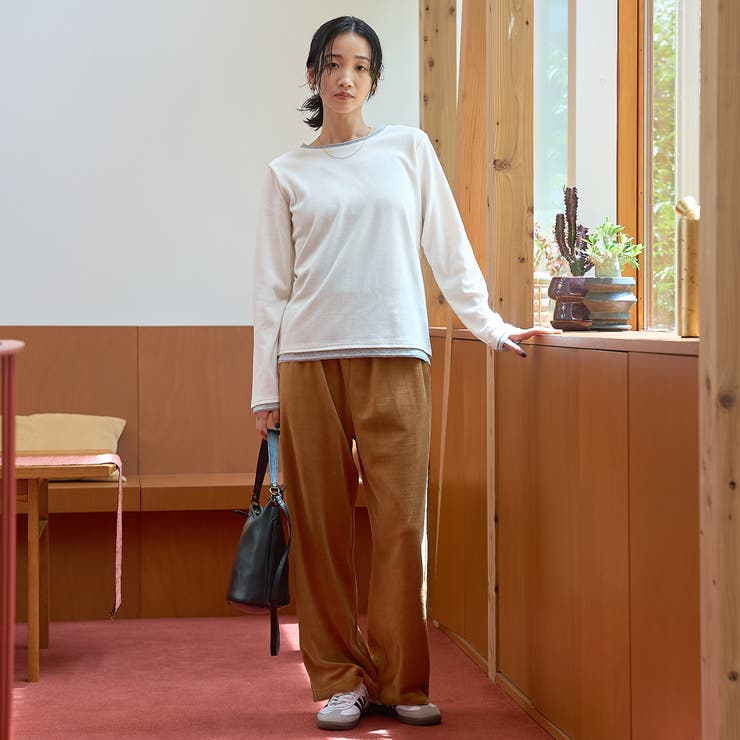フェレットライクベロアイージーワイドパンツ【インフルエンサー紹介アイテム】 | coen【women】 | 詳細画像18 