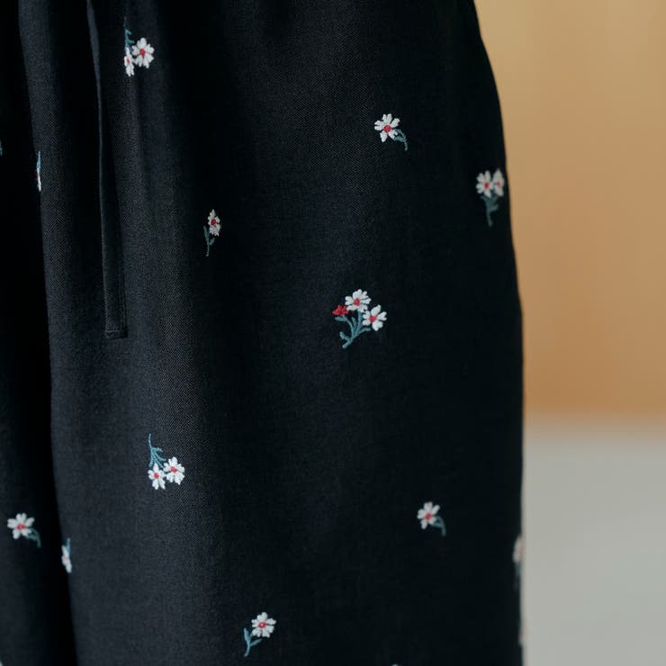 【セットアップ対応】フラワー刺繍イージーワイドパンツ | coen【women】 | 詳細画像29 