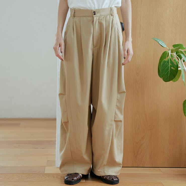 2タックとろみコクーンワイドパンツ | coen【women】 | 詳細画像16 