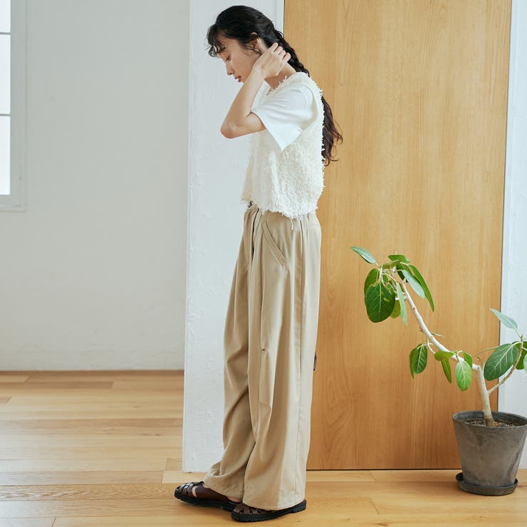 2タックとろみコクーンワイドパンツ | coen【women】 | 詳細画像3 