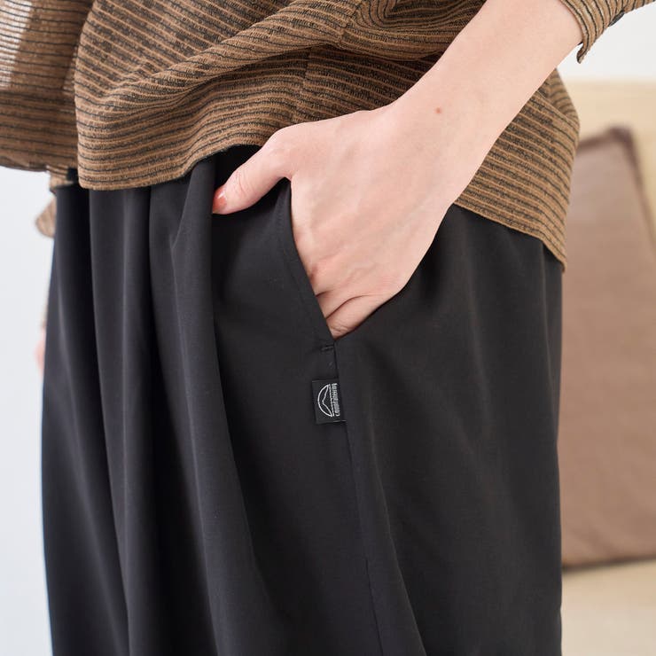 【撥水/ストレッチ/接触冷感】C.mt リラックス タックワイドイージーパンツ | coen【women】 | 詳細画像7 