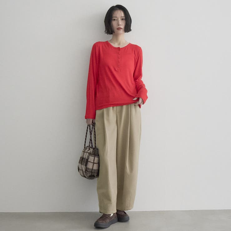 ウールライクイージーカーブパンツ | coen【women】 | 詳細画像14 