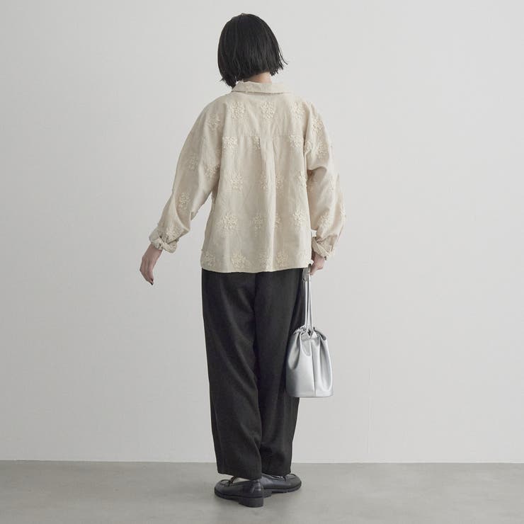ウールライクイージーカーブパンツ | coen【women】 | 詳細画像4 