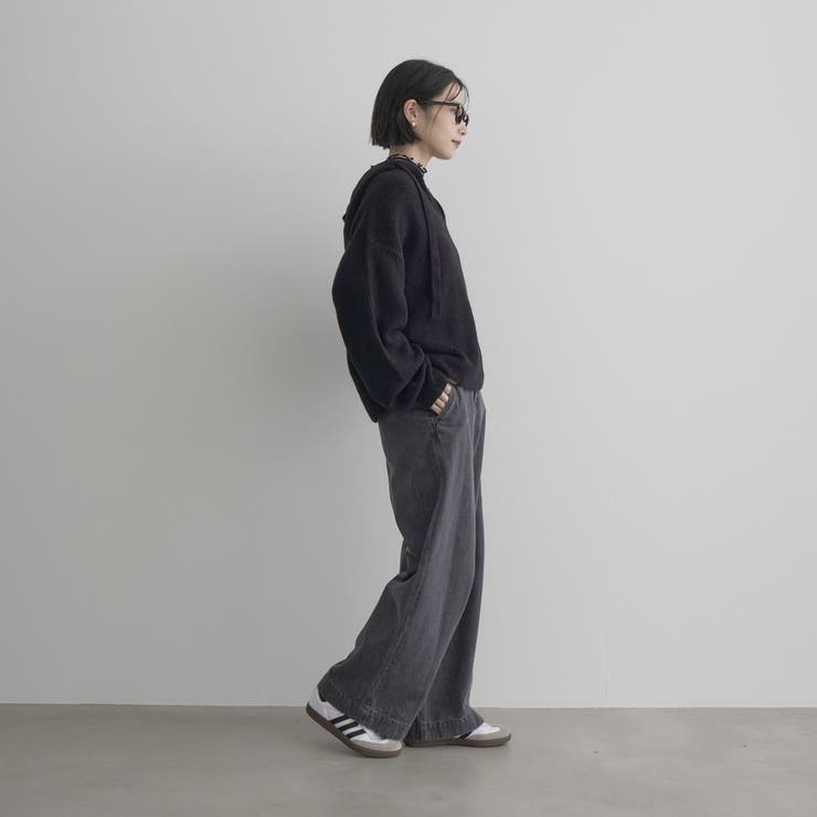 裏起毛ワイドデニムパンツ | coen【women】 | 詳細画像3 