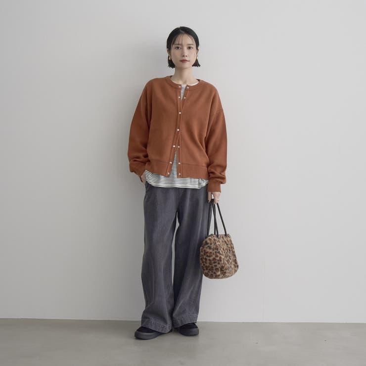 裏起毛ワイドデニムパンツ | coen【women】 | 詳細画像5 
