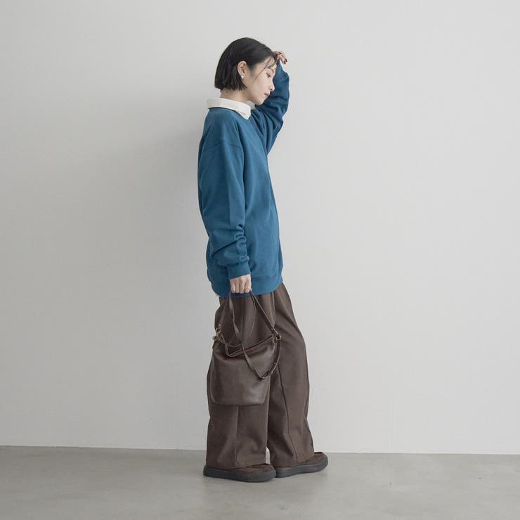 【定番 帯電防止】イージービューティーチェックワイドパンツ（WEB限定サイズあり… | coen【women】 | 詳細画像9 