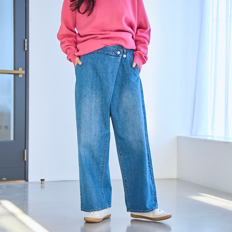 【脱ベーシック】デニムラップバギーパンツ | coen【women】 | 詳細画像14 