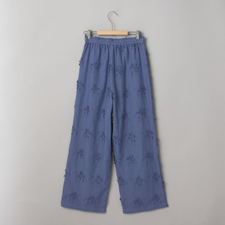 3Dフラワー刺繍 イージーワイドパンツ[品番：COEW0006920]｜coen