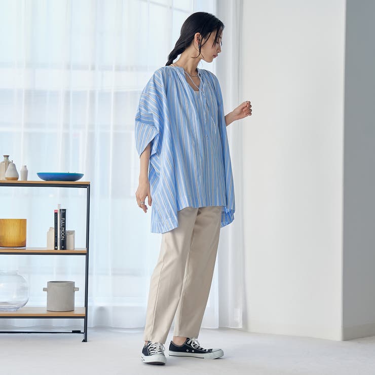 接触冷感やみつきストレッチパンツ（WEB限定サイズ）[品番