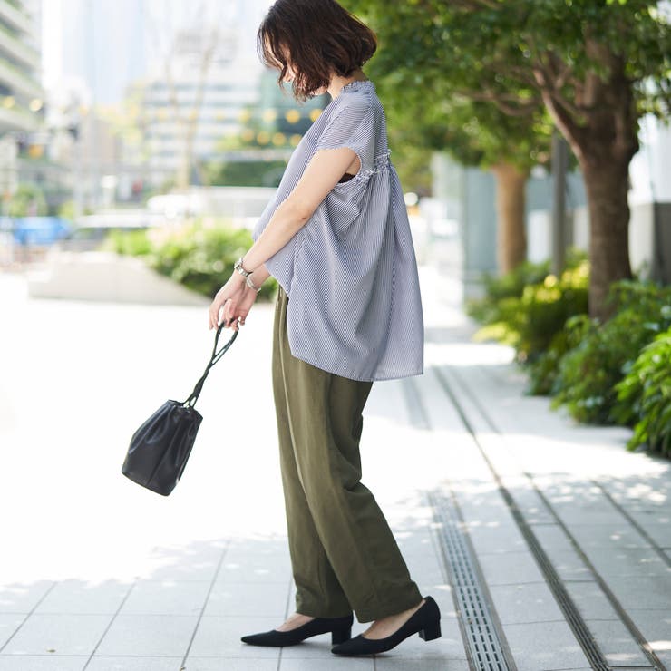 接触冷感リネンレーヨンテーパードパンツ（WEB限定サイズ） | coen【women】 | 詳細画像19 
