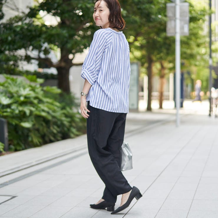 接触冷感リネンレーヨンテーパードパンツ（WEB限定サイズ） | coen【women】 | 詳細画像6 